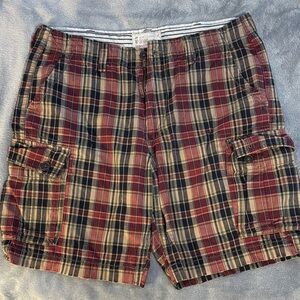 American Eagle Outfitters Plaid Cargo Shorts